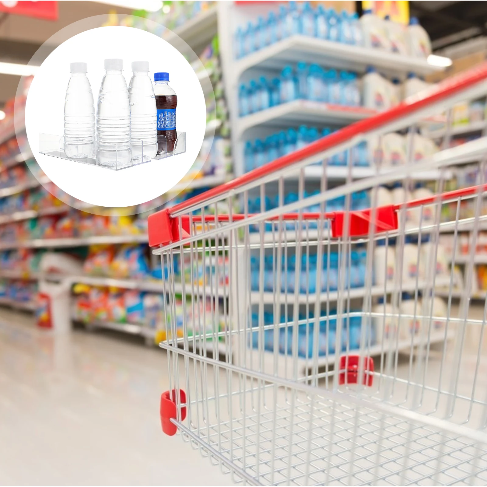 

4pcs T shaped Acrylic Dividers Shelf Partition Supermarket Storage Commodity Separators Classification Plates Household ganizers
