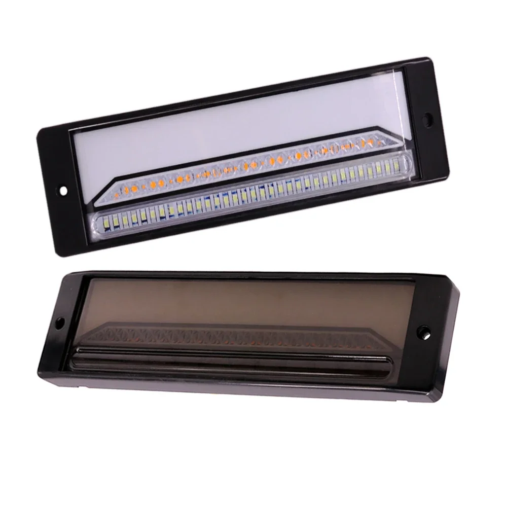 2x Waterproof LED Led Truck Lorry Light Trailer Brake Light Neon Halo Tail Brake Stop Turn Signal 12V/24V Rear Turn Van Lamp