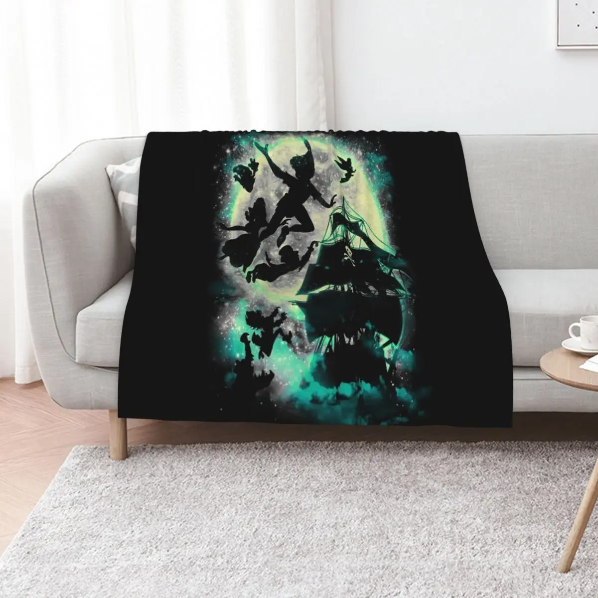 Take me to Neverland Throw Blanket Comforter Camping Kid'S Blankets Sofas Of Decoration funny gift christmas decoration Blankets