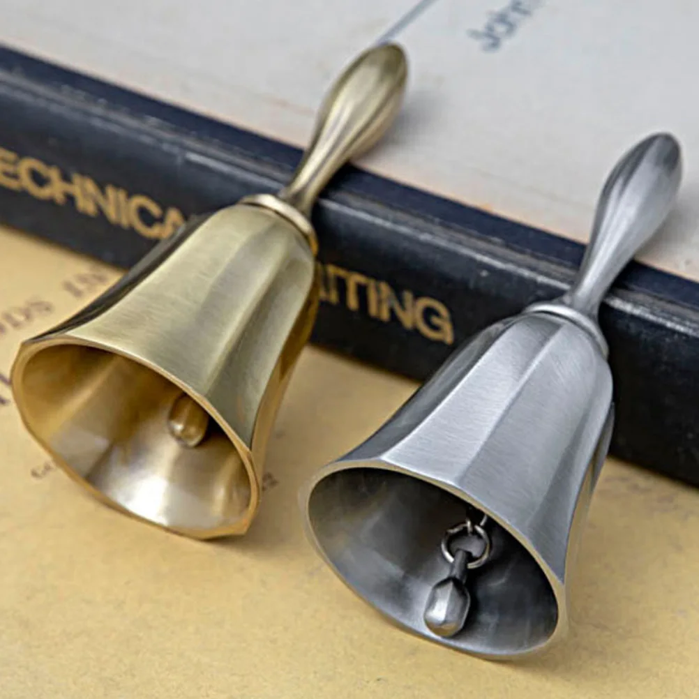 Retro Zinc Alloy Dinner for Restaurant Handheld Small Service Bells Metal Table Call Bell Decorative Tea Animal Teaching Bell