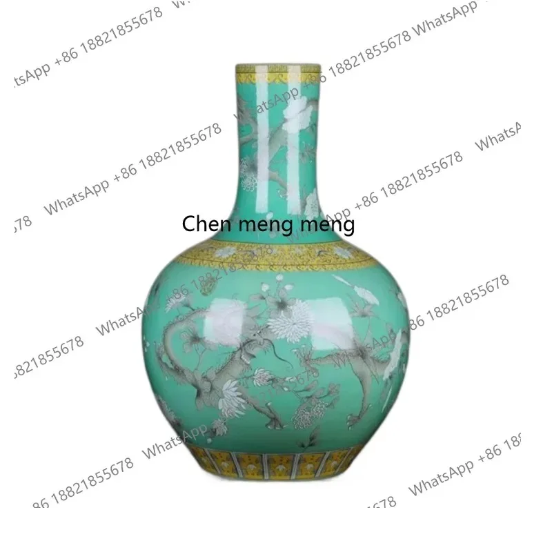 B06 Painted extra large vase ornament, tabletop decorative flower arrangement utensils, Japanese flower knife porcelain vase
