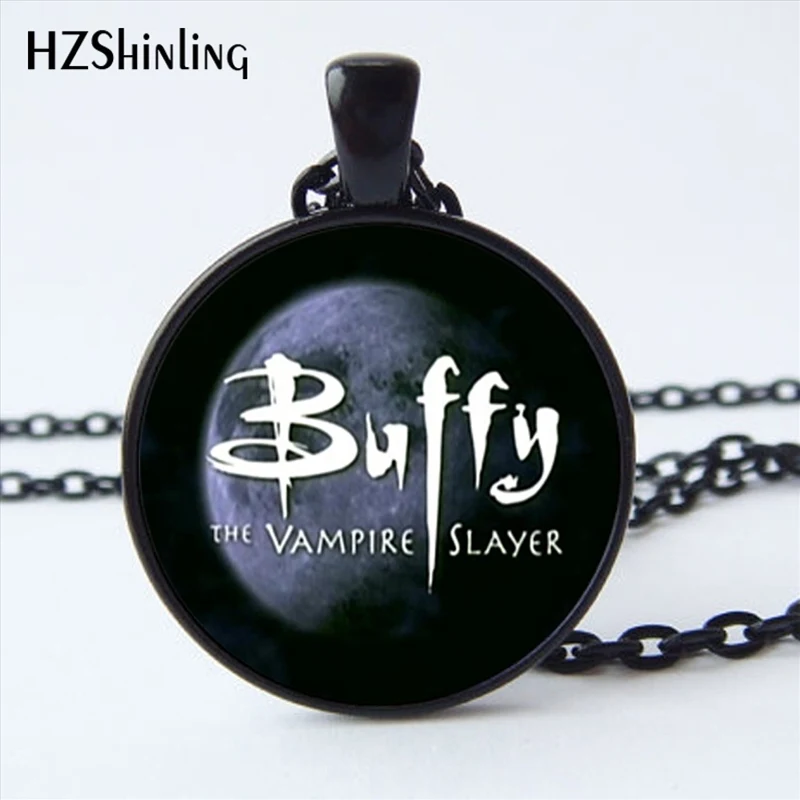 NS-00753 New Design Buffy the Vampire Slayer Necklace Handmade Buffy the Vampire Slayer Moon Photo Glass Cabochon Necklace HZ1