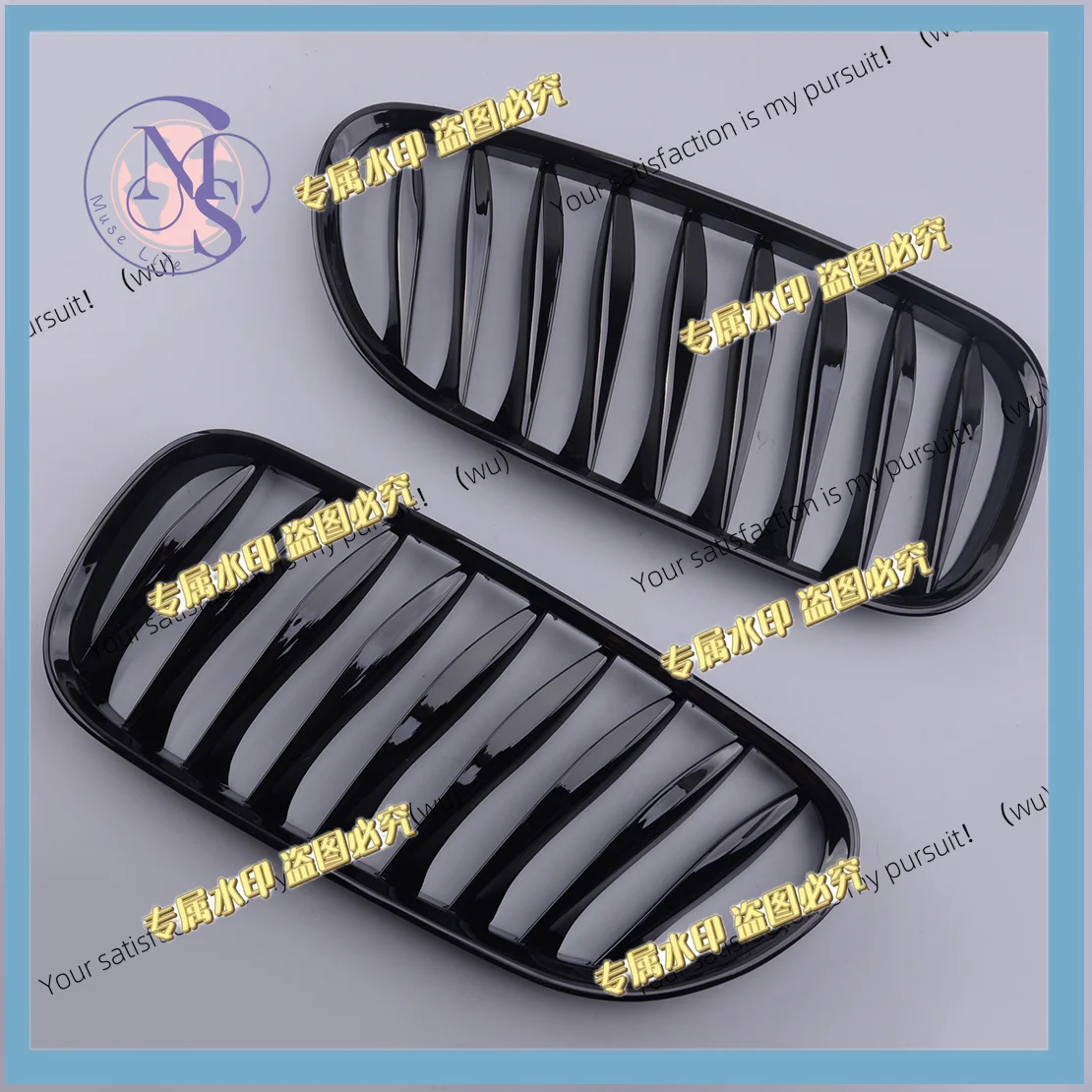 1 Pair Plastic Car Glossy Black Front Kidney Grilles fit for BMW Z4 E85 E86 Coupe 2DR 2003 2004 2005 2006 2007 2008 51137051957