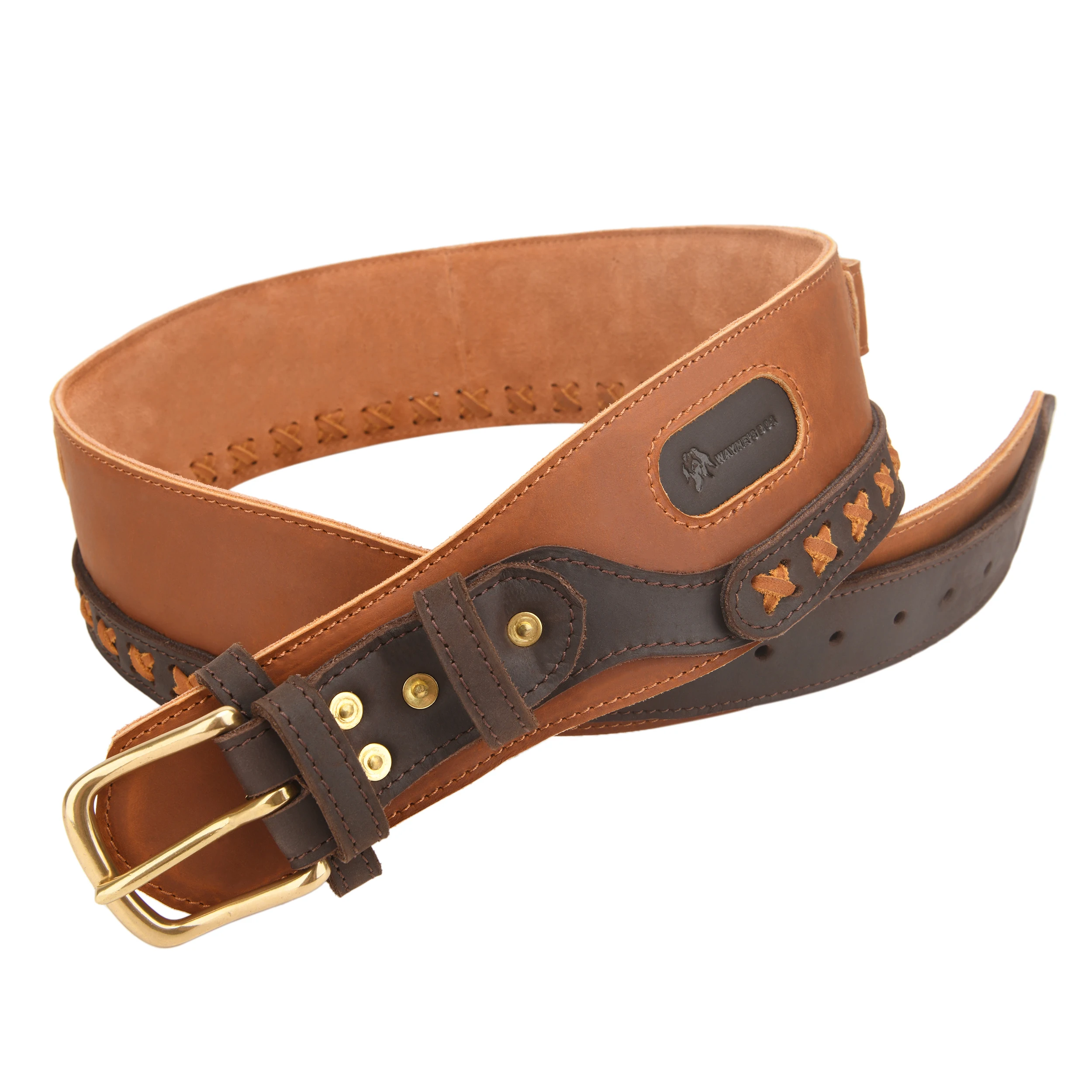 Genuine Leathert Shotgun Shotshell Cartridges Ammo Holder Holster Revolver Carry Belt For 12GA 16GA