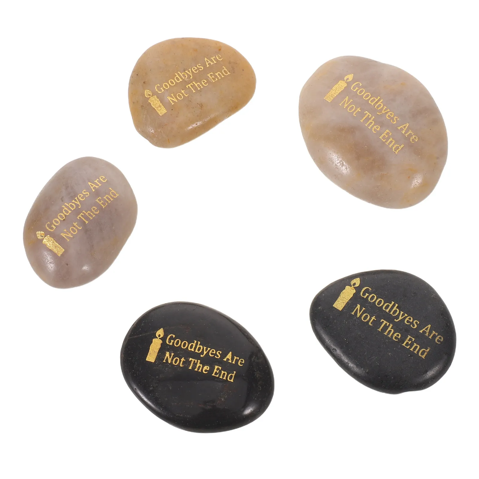 4Pcs Memorial Stones Patriotic Tribute Engraved River Rock Remembrance Garden Stones Cemetery Decoration Fallen Soldier Memorial