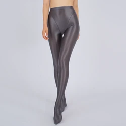 Glossy Transparent Thin Seam Satin Tights Leggings Sexy Japanese High Waist Plus Size Fitness Sports Pantyhose