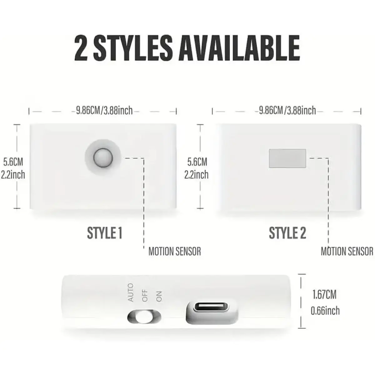 Motion Sensor Led Night Light Wireless Magnetic 2700k 0.2w Abs 300amh Smart Type-c Charging Wall Warm White Hallway Lamp Cabinet