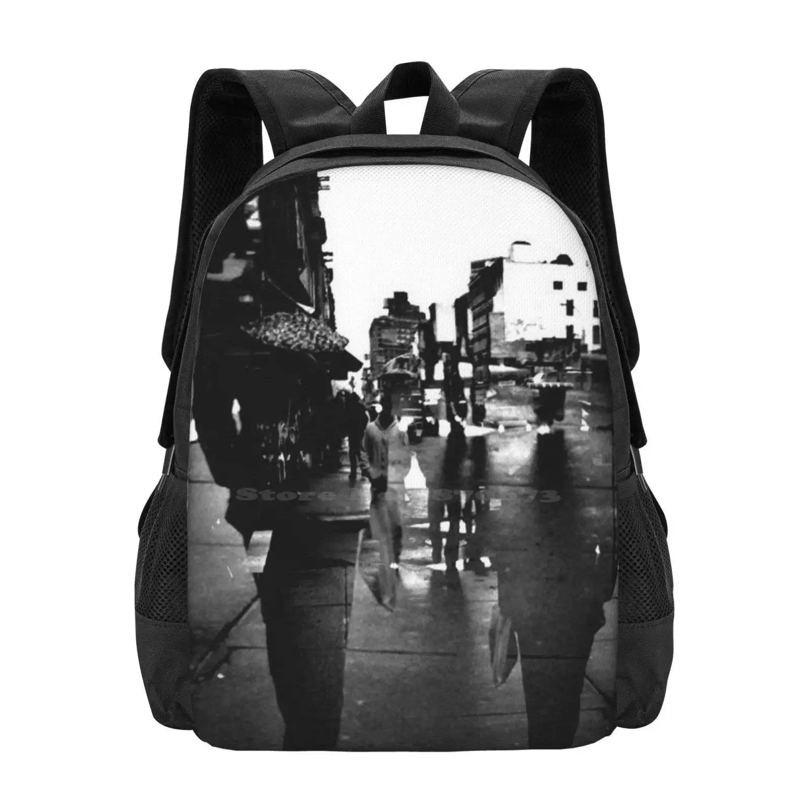 Walkers Hot Sale Schoolbag Backpack Fashion Bags Shellykay Nyc Manhattan Multi Exposure Bw Street Art People