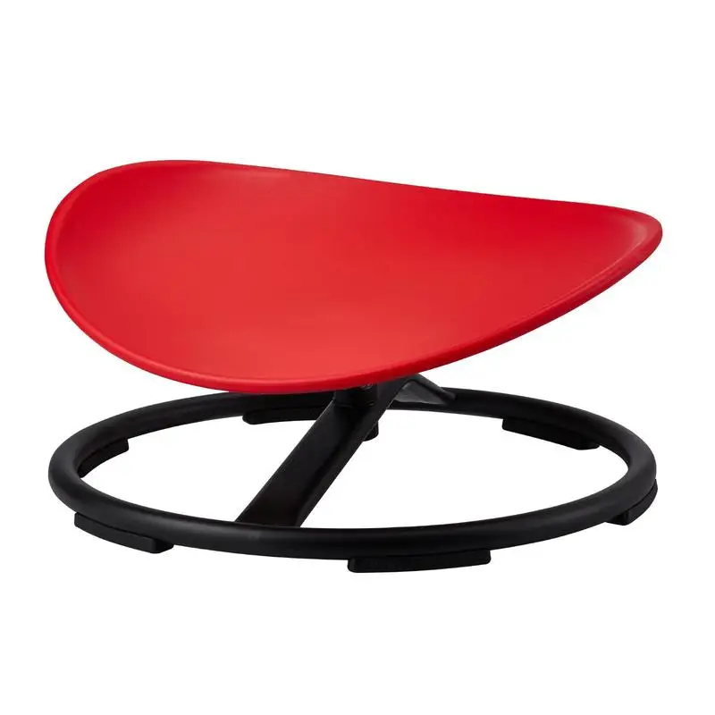 

Sensory Rotating Seat 220 LBS For Home Kindergarten Therapy Room, Balance Coordination Focus Training Metal Base Toddler Sit Spin Chair Red
