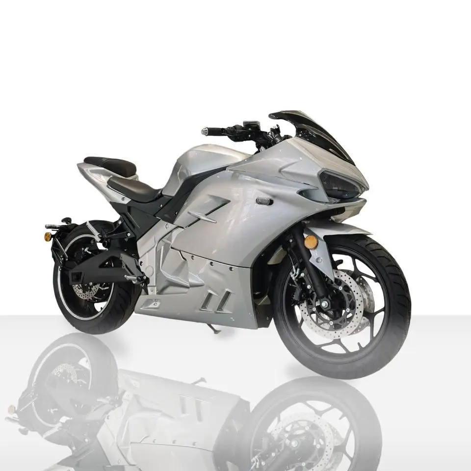 Ly High Speed 8000W 72V Brushless Racing Electric Motorcycle New Adult Over 80km/h 2 Wheel Disc Brakes