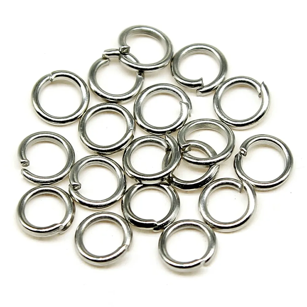 WYSIWYG 400pcs 5 Colors 3/4/5/6/7/8/9/10mm Jewelry Findings Open Single Loops Jump Rings & Split Ring For Jewelry Making