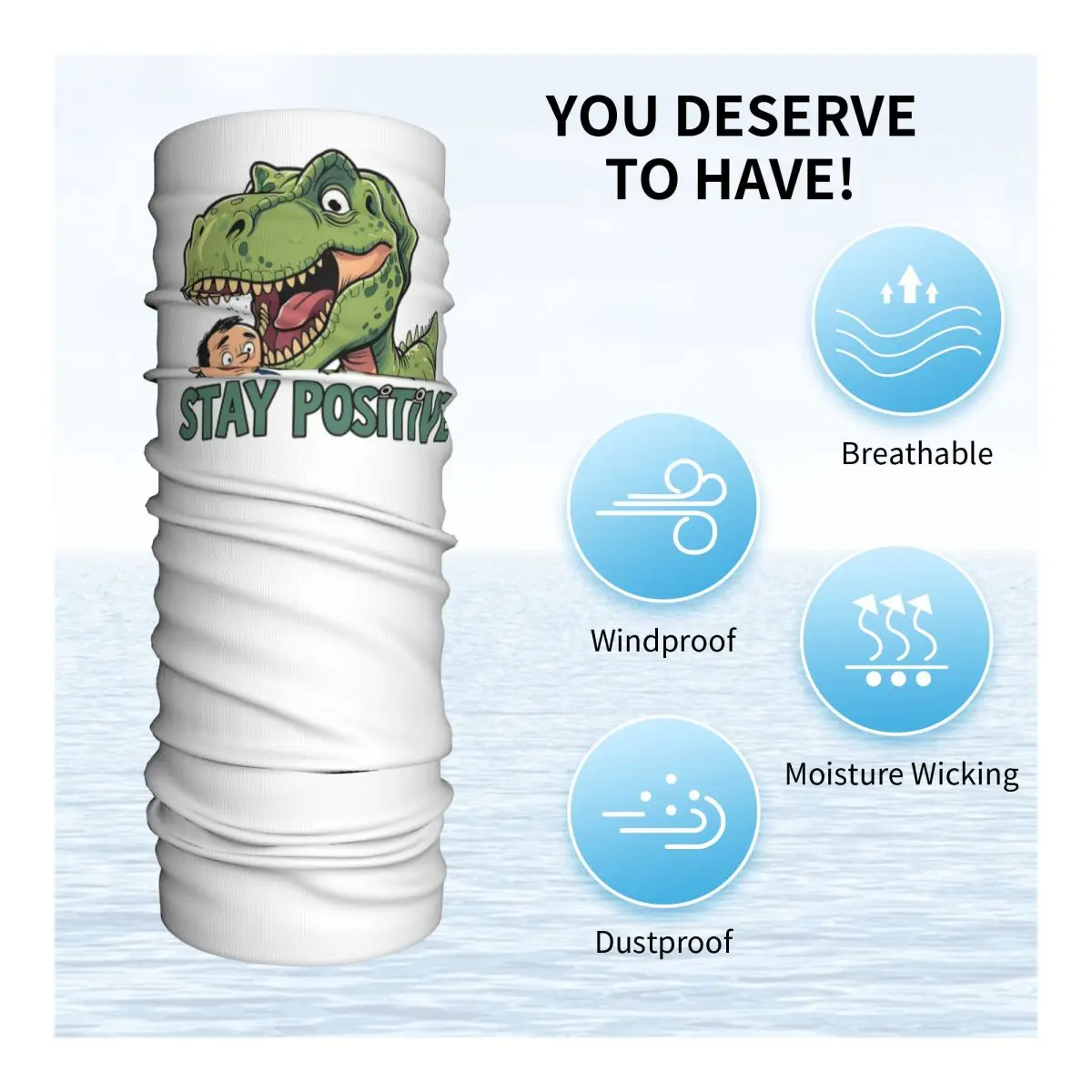 

Забавная наклейка с изображением динозавра T-Rex, бандана, гетры с принтом, волшебный шарф, многофункциональная повязка на голову для мужчин, женщин и взрослых