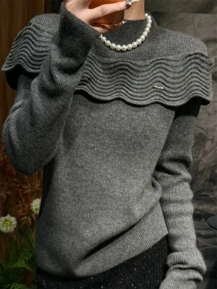 

Мягкий круглый трикотаж Ne, весна-осень, новый универсальный топ больших размеров для похудения, женский удобный топ-камер, удобный...