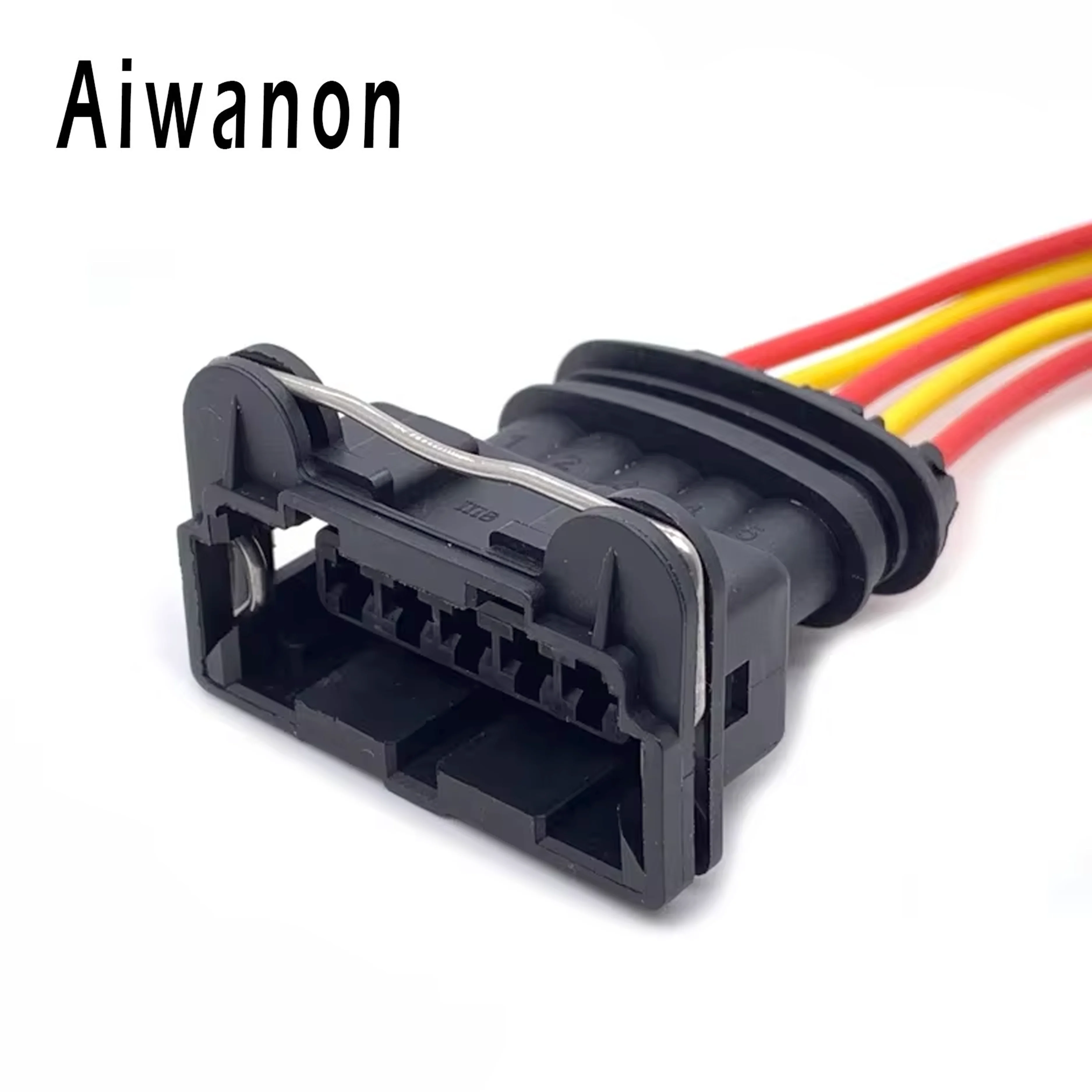 1 Set 2 3 4 5 Pin Car Fuel Sealed Injector Coil Electrical Cable Connector Wire Harness Plug 282189-1 282191-1 282192-1 282193-1