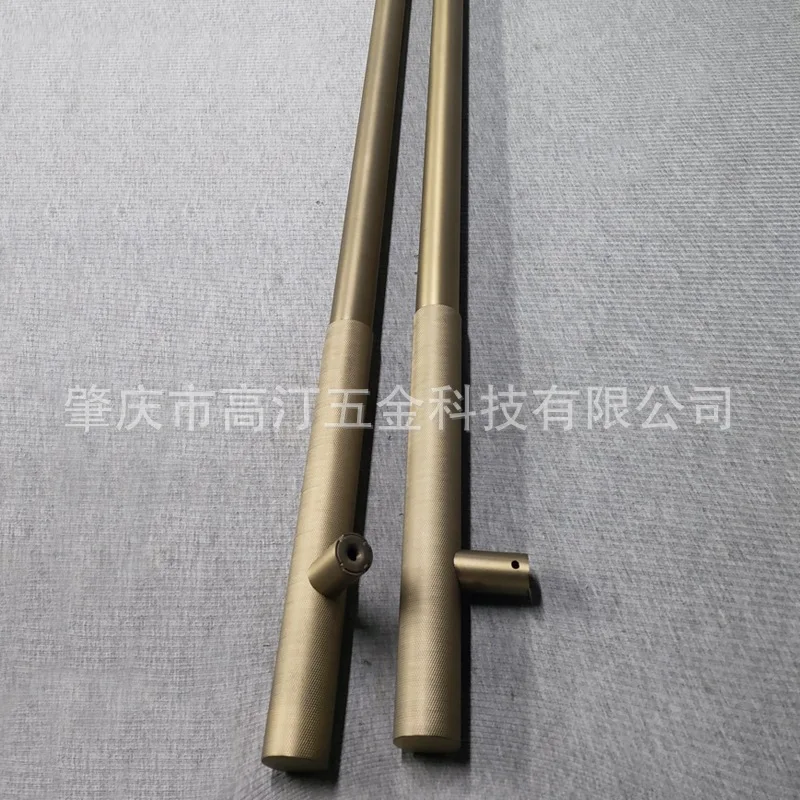 

Gaoting Hardware Stainless Steel Glass Door Handle, Simple Knurled Tube Handle Glass Door Handle