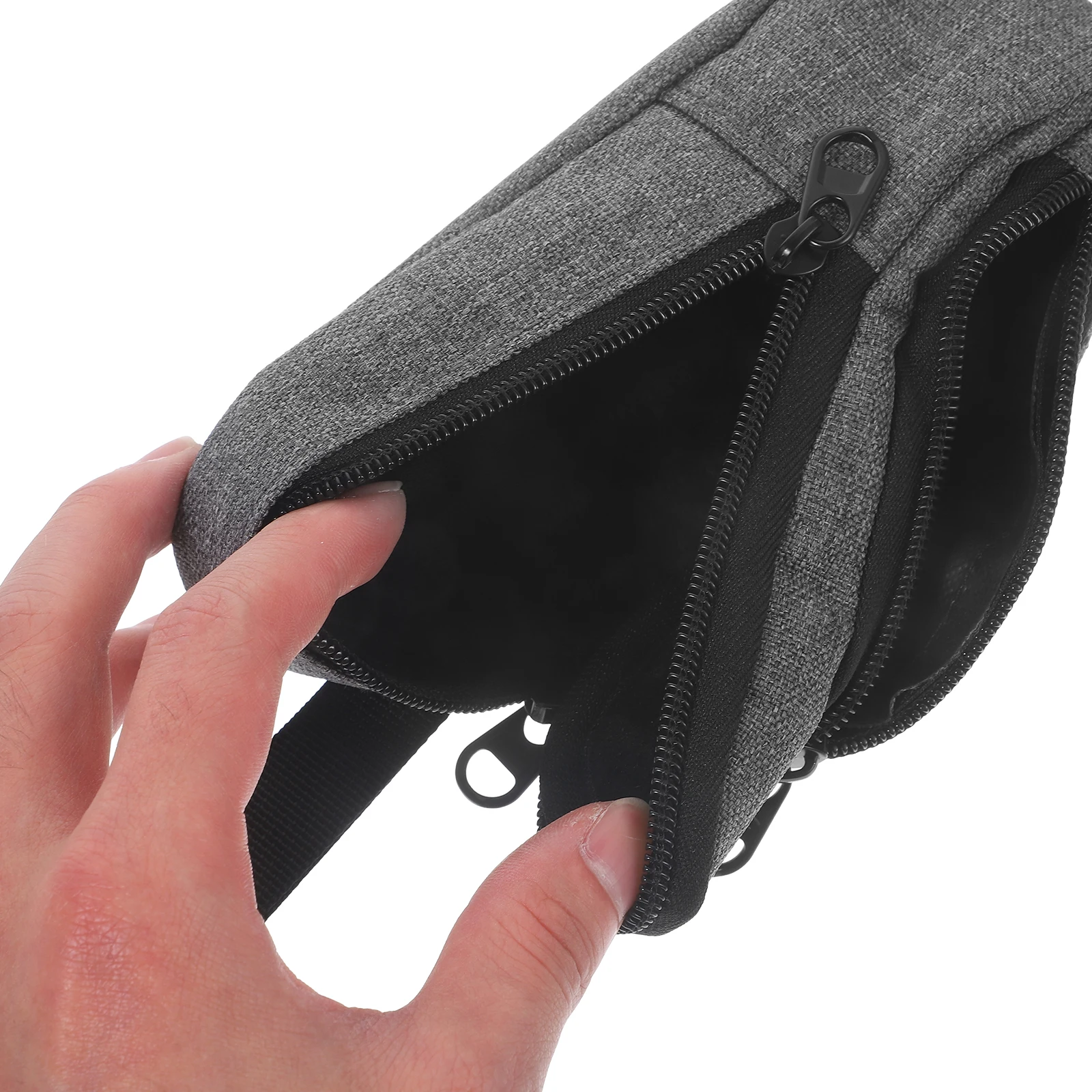 

1pc Portable Remote Control Bag Compatible With Presentation Remotes Soft Lining Wrist Strap Compact Additional Pocket For