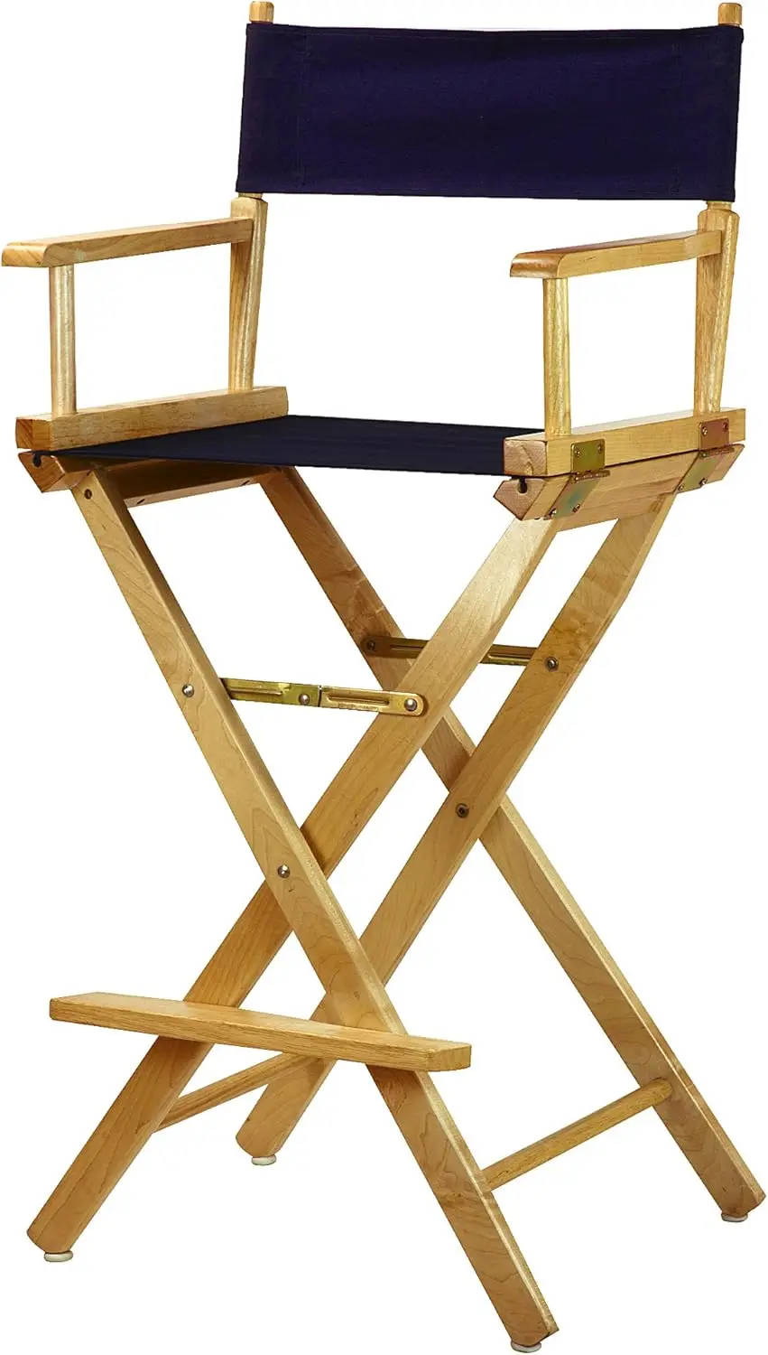 Director's Chair ,Natural Frame/Navy Canvas,30