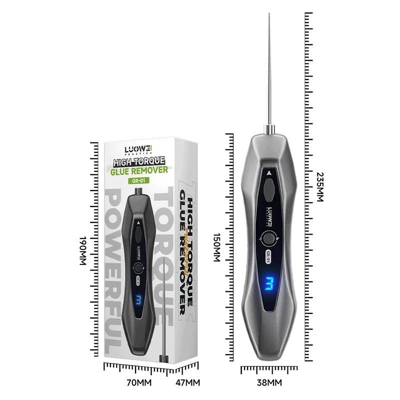 Luowei GR-01 Glue Remover 200W High-Torque 0-3000RPM Adjustable Speed Debonder for Phone Tablet LCD Screen Glue Removal