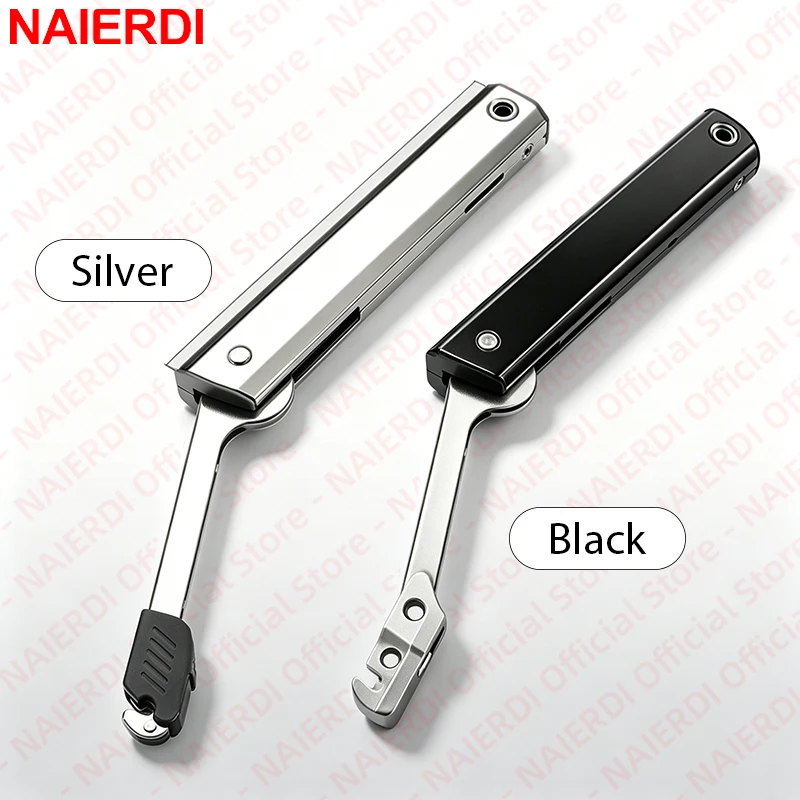 NAIERDI Randomly Stop Cabinet Hinges Gas Spring Strut Adjustable Rod Cabinet Lift Stay for Upward Opening Cabinet Furniture