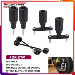 2024 690 Motorycle Frame Slider Guard Crash Protector For 690 SMC Enduro R For Husqvarna 701 Supermoto Wheel Axle Guard Protect