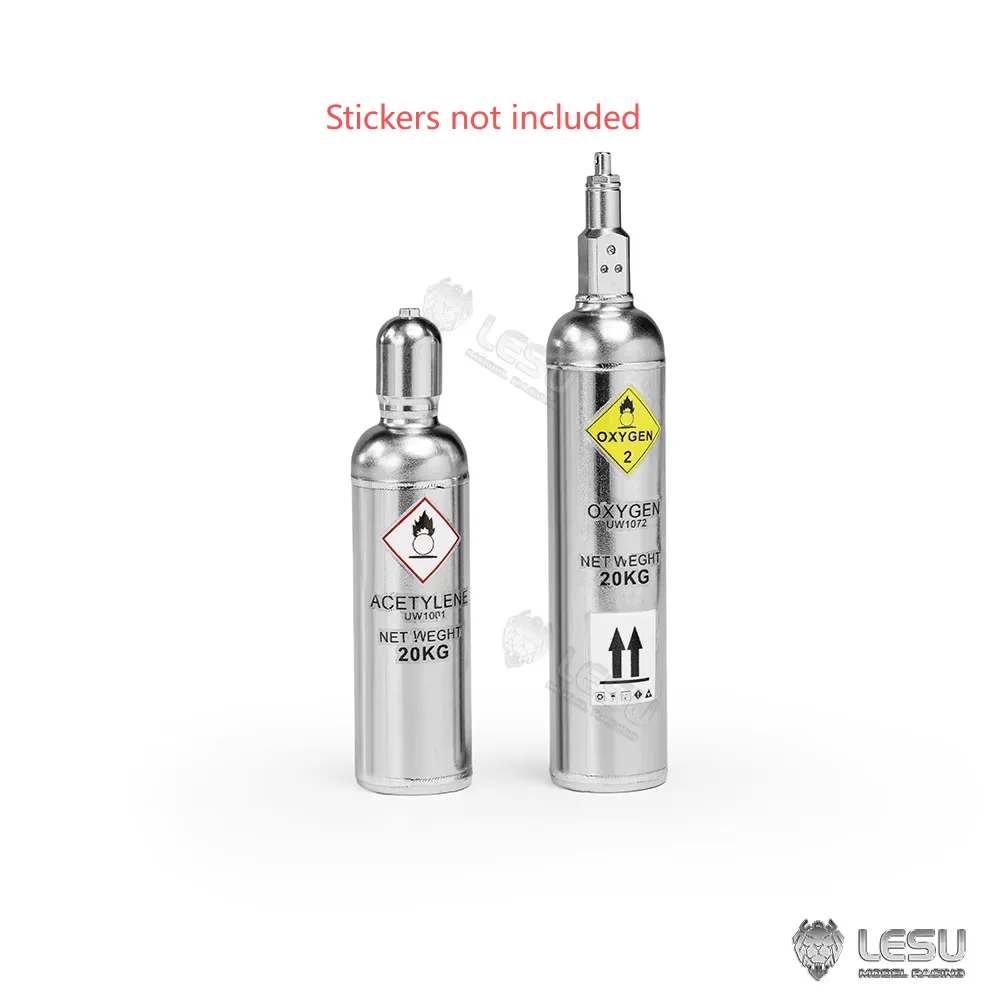 LESU G-6251, 1/14 stainless steel bottle, suitable for construction machinery model trucks, decorative accessories