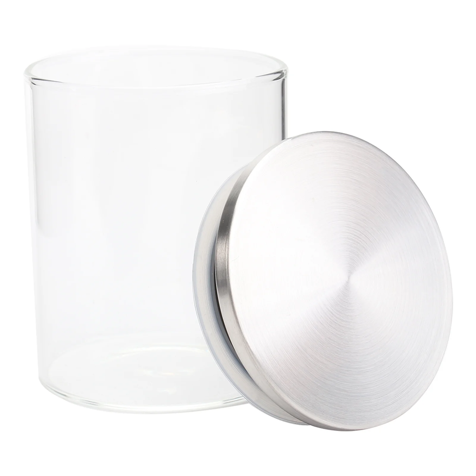 

Transparent Glass Dry Food Storage Jar Airtight Leakproof Kitchen Organizer Dustproof Sealing Container 175ml