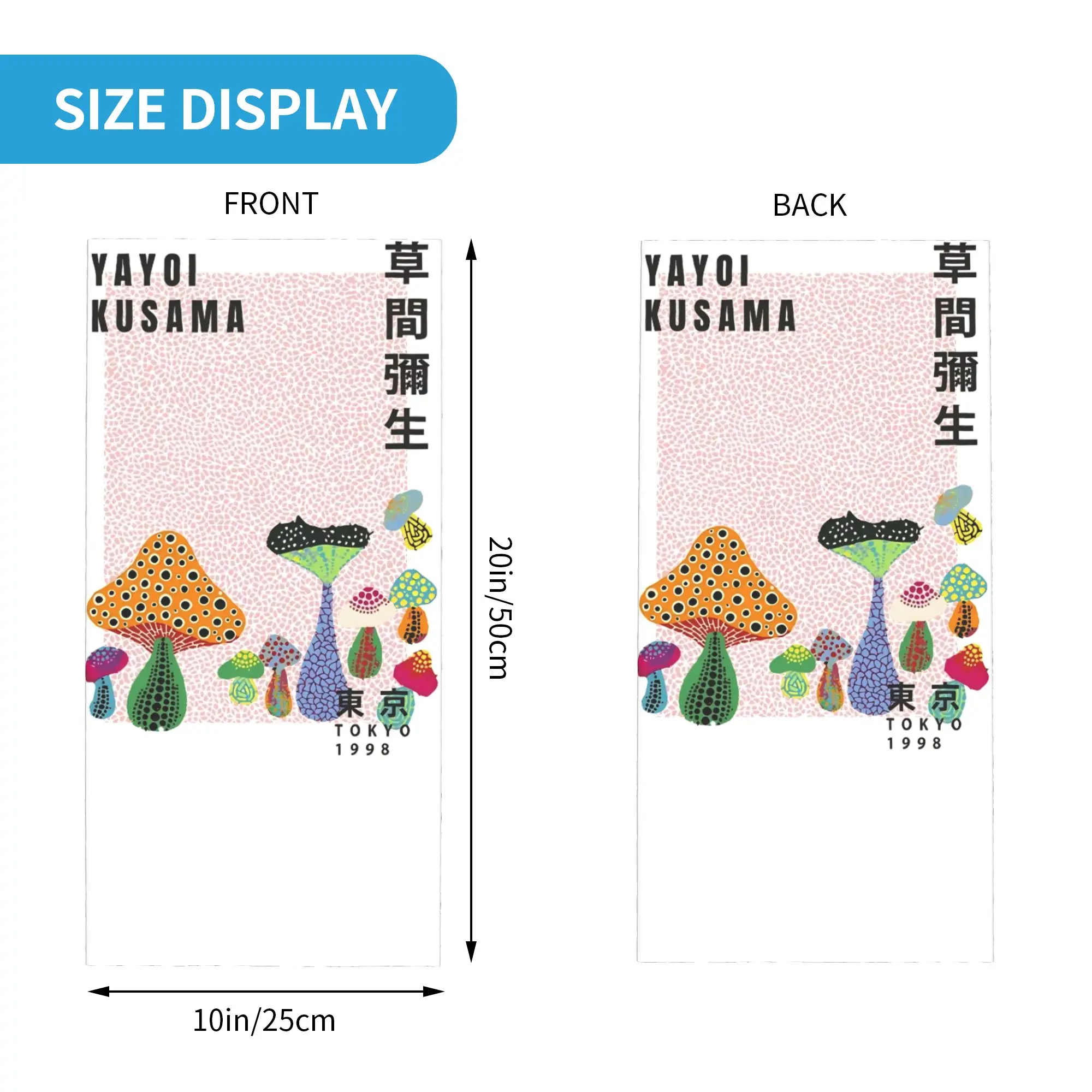 Yayoi Kusama Pumpkin Classic Artists Bandana Neck Warmer Women Men Winter Ski Tube Scarf Gaiter  Face Cover