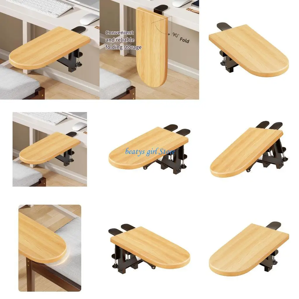 

C7AB Office Desk Wrist Relief Accessory With Sliding Extension Panel And Soft Padding