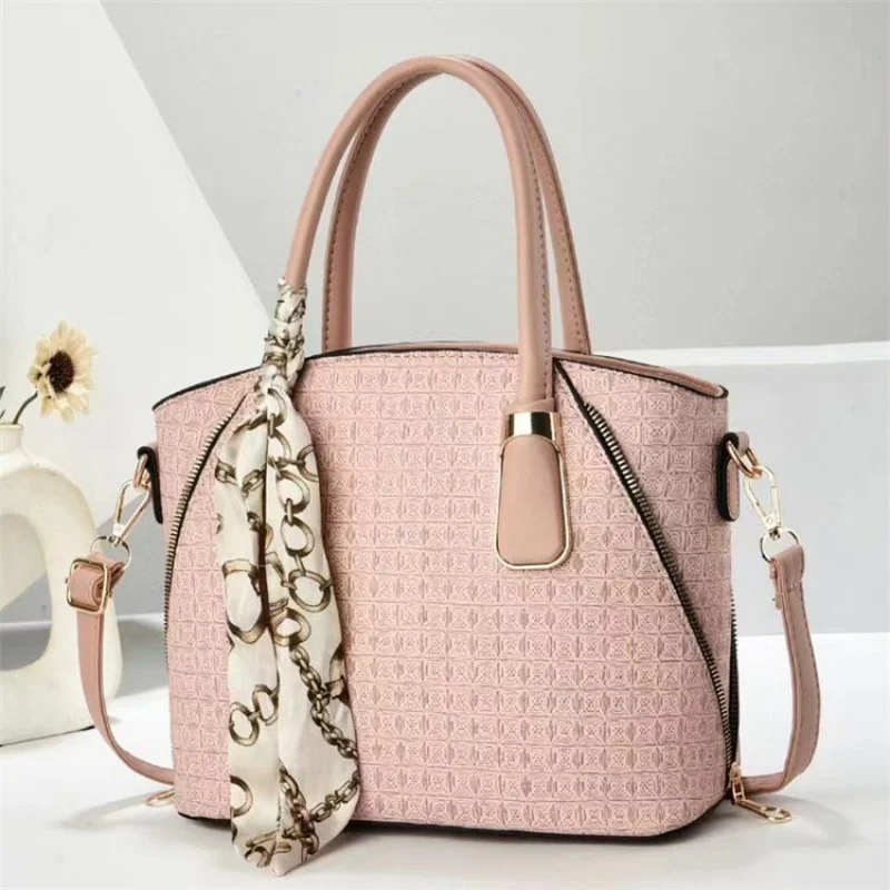 

Popular Ladies Handbag Leather Tote Bag Classic Elegant Women Shoulder Bag Luxury Designer Brand Stylish
