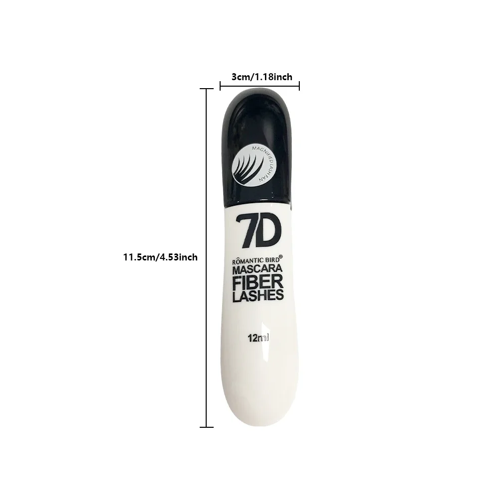 3PCS 7D Mascara impermeabile Facile da rimuovere Nessun sbavature Struccante sottile e spesso Non richiesto Prodotto per migliorare la bellezza delle ciglia