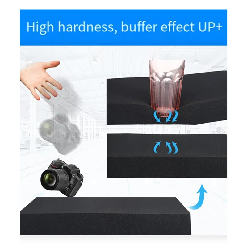 ABRB-2PCS Pick Apart Schiuma per cassetta degli attrezzi Inserto in schiuma pretagliata Schiume ombre ad alta densità 350X250x40mm