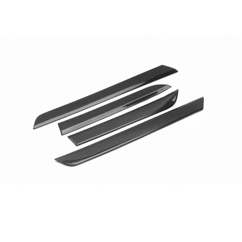 4 Pieces Carbon Fiber Color Door Internal Cover Fit for Mitsubishi Pajero 2007-2022 Car Styling Accessories