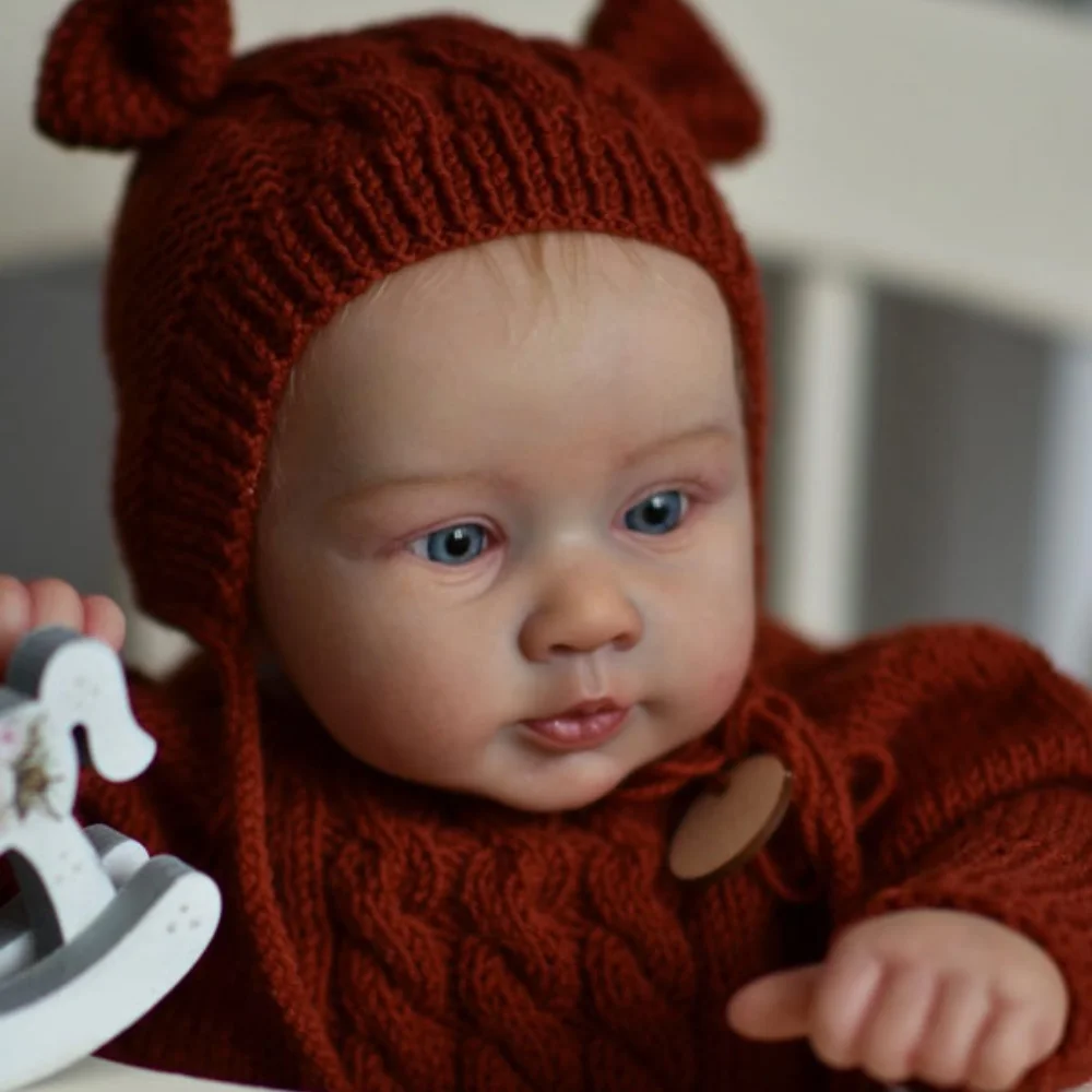 20 Inches Reborn Doll Kits Piper New Face Realistic DIY Unfinished Unpainted Vinyl Dolls Parts Reborn Newborn Mold