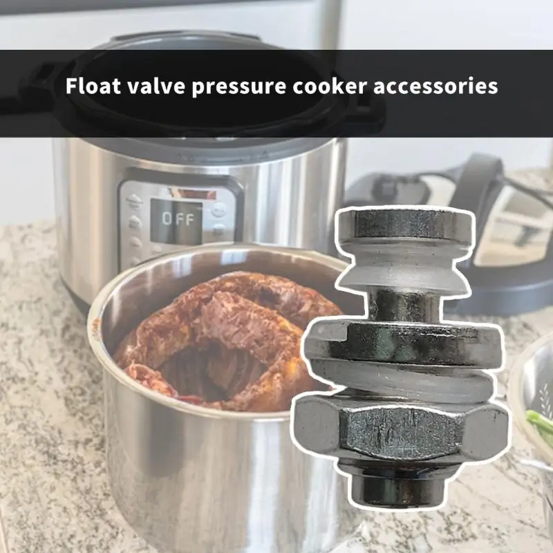 J1HF Set of 5 Pressure Cooker Safety Valves Set Float Valves Stainless Steel Safety Valves Pressure Cooker Replacement Part