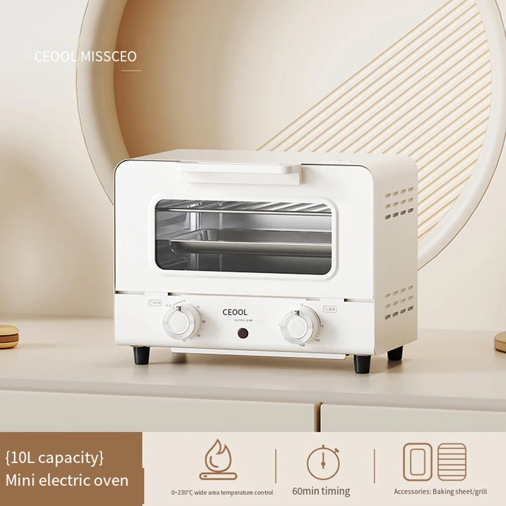 10L 20L Smart Pizza Electric Oven Kitchen 1400W Multifunctional Microwave Mini-oven Household Durable Timing Baking BBQ Bread