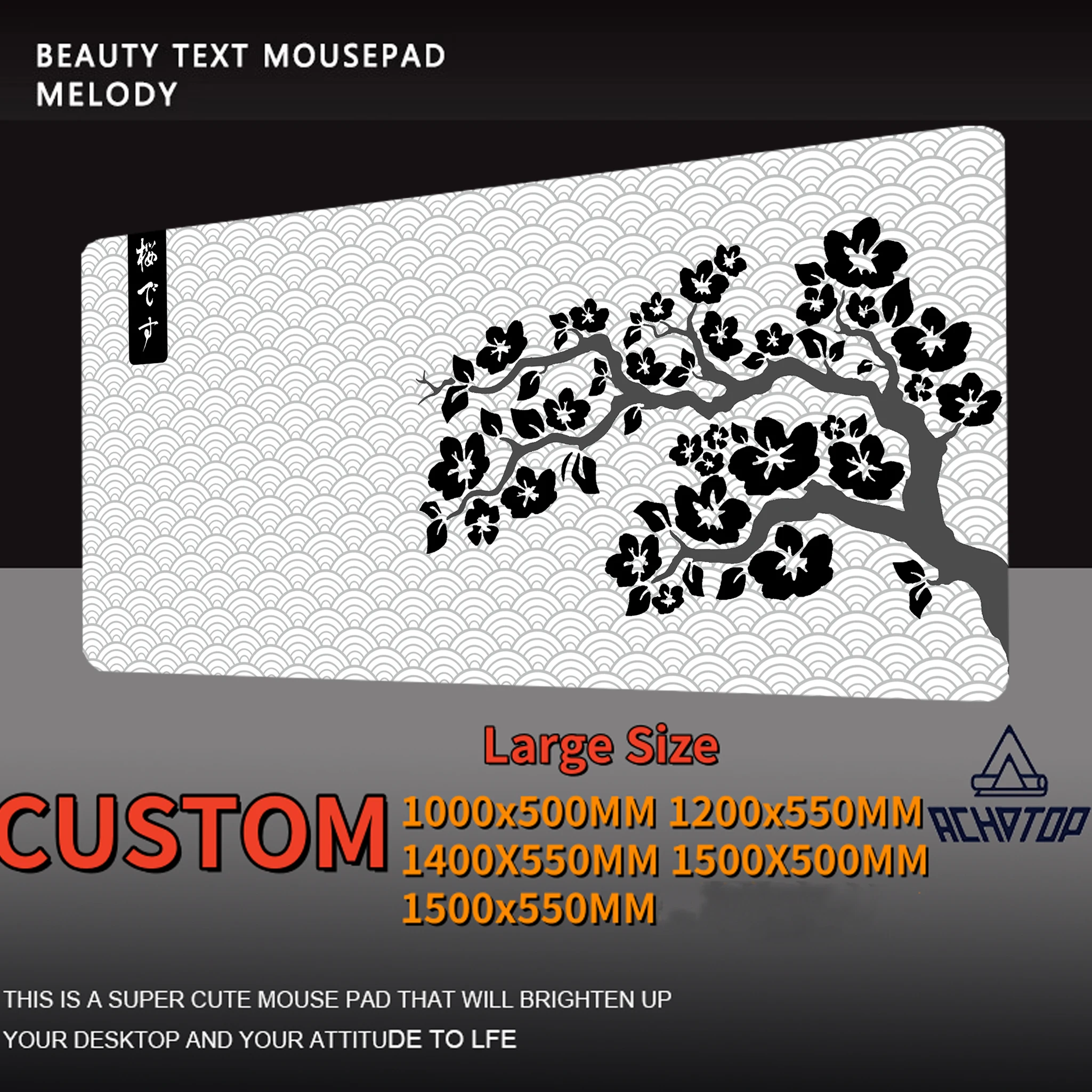 Large Custom Print Mouse Pad Cherry Blossom Mouse Pad Large Playmat Mat 1500x550mm XXXL Size Mousepad Big Gaming Mat Desk Mat