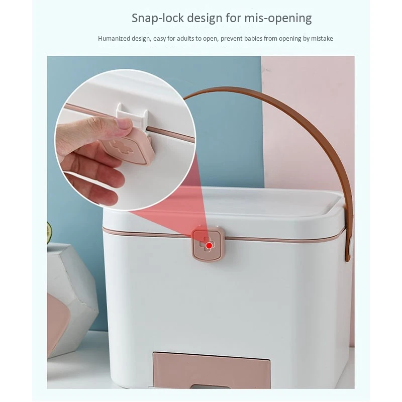 

A88E-многофункциональная коробка для хранения, органайзер для аптечки с ручкой, портативные наборы, пластиковая коробка для бытовой аптечки