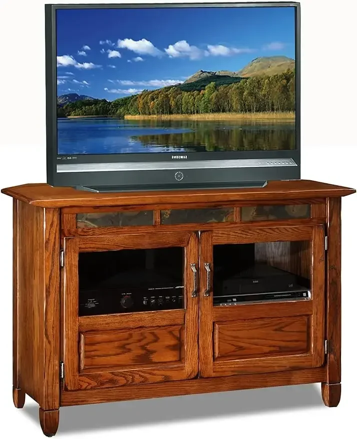 89046 Riley Holliday Rustic Oak 46-Inches TV Console