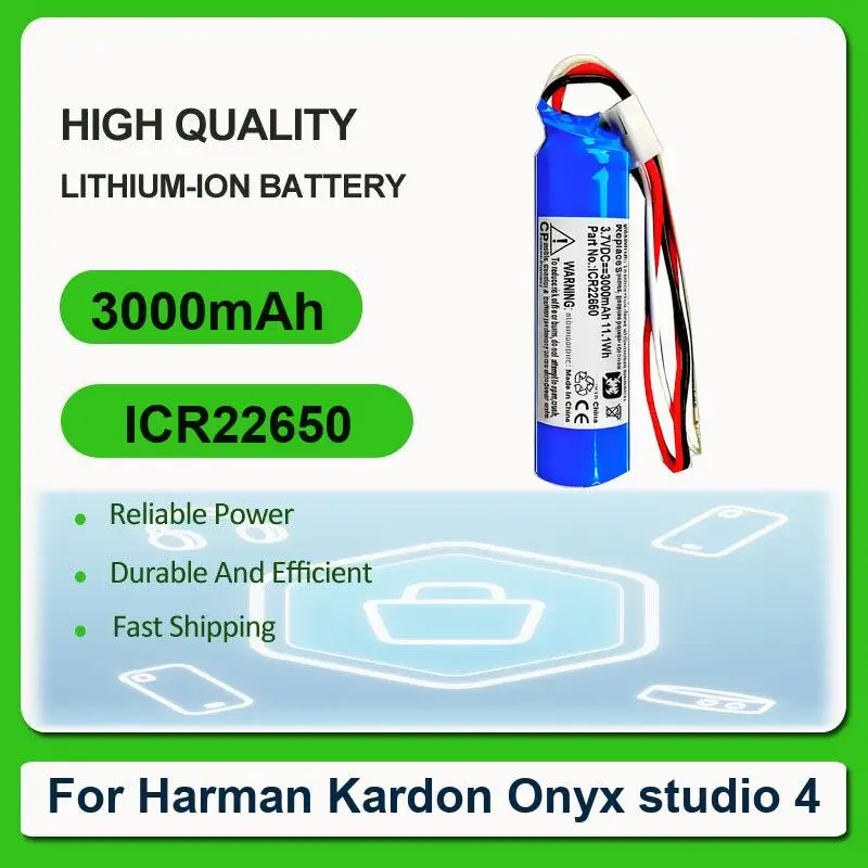 Battery For Harman Kardon Go Play Mini Onyx Studio 5 6 PR-633496 4