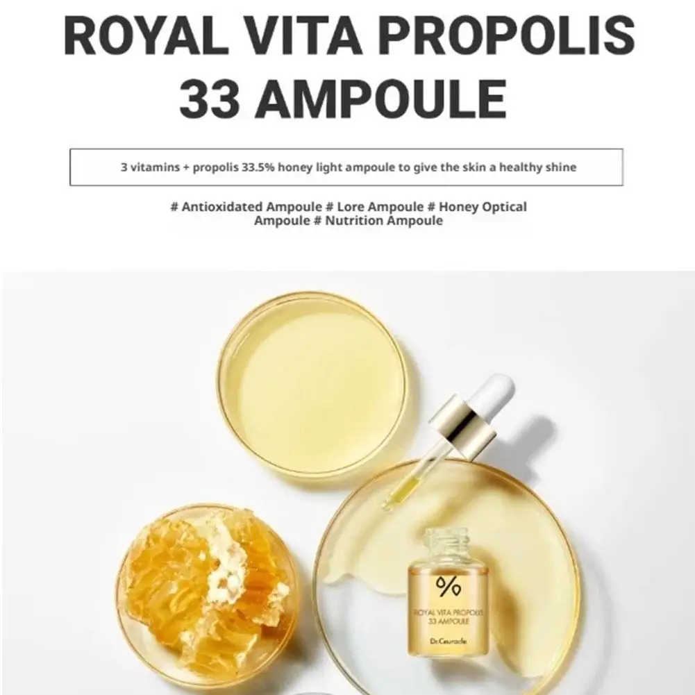 رويال فيتا بروبوس 33 أمبولة جوهر متوهجة الجلد المغذي جوهر ثبات الجلد مكافحة الشيخوخة تنشيط الجلد مصل العناية بالبشرة #3