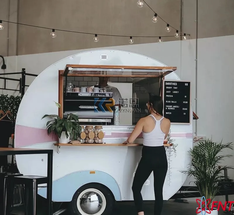 Populaire Street Outdoor Fast Food Karren Food Truck met snackapparatuur