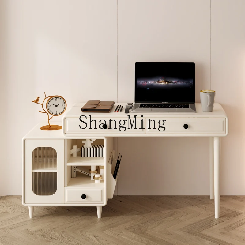 

ZYY all-solid wood dresser, modern small apartment, simple retractable dresser, desk and writing desk integrated