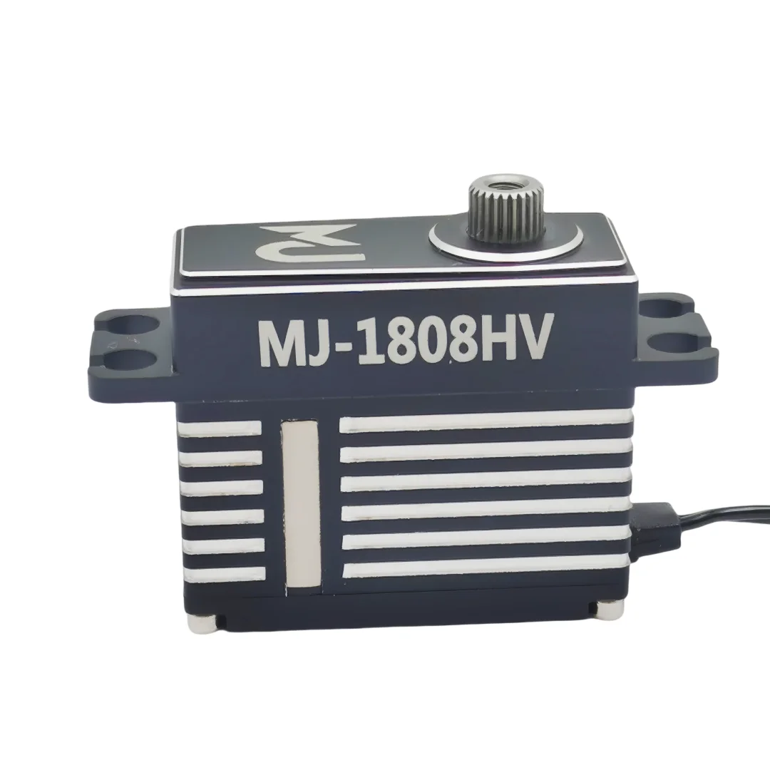 Servo con ingranaggi in metallo coreless diretto in fabbrica MJ-1808HV 8,4 V 22 kgf.cm |   0,09 sec/60 °   Risposta rapida per aeroplani RC, UAV, robot, automobili
