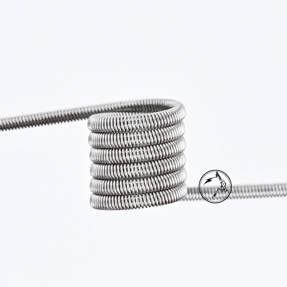 10 pz/scatola wolfcoolvape MTL Fused Clapton bobina 1.2ohm 32GA * 2 + 38GA Ni80 materiale per vape rda rta MTL bobine atomizzatore