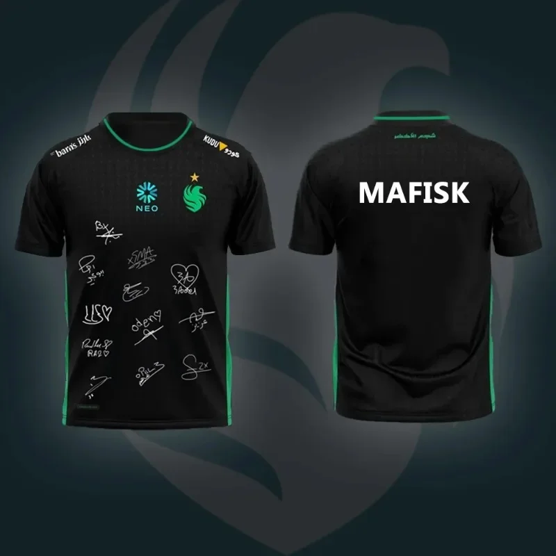 

New Fashion Short-sleeved Counter-Strike 2 Team Falcons E-sports Top Uniform Sweatshirt Breathable Sports T-shirt