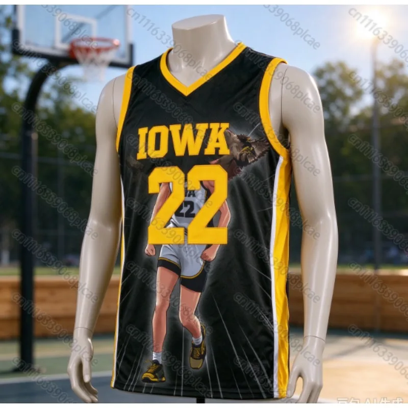 26-27 Summer Indiana Hot No.22 Sports Basketball Tank Top Outdoor Breathable Quick Drying 3D Printed Home Sleeveless Tank Top