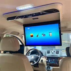 19 Inch Bus Car Monitor Ceiling Mount Roof For Cars Bus Video Multimedia Player LED Screen HDMI HD Speaker Video In/Audio In/Out