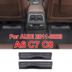 For AUDI A6 C7 C8 Avant Allroad A7 Accessories Rear Seat Air Vent Outlet Cover Grille Car cleaning Interior Trim