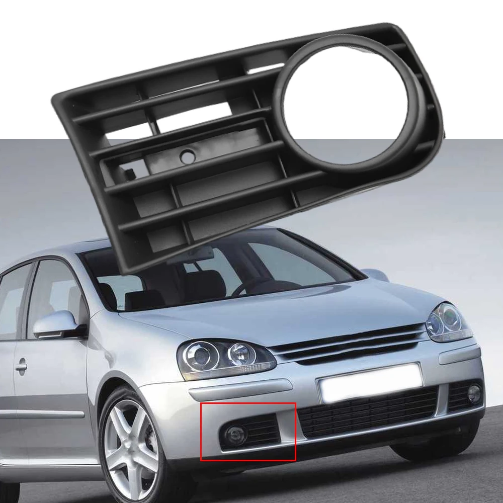 Car Front Bumper Fog Light Grille Cover Trim 1K0853665B 1K0853666B For Volkswagen Golf 5 MK5 2005 2006 2007 2008 2009 US Version