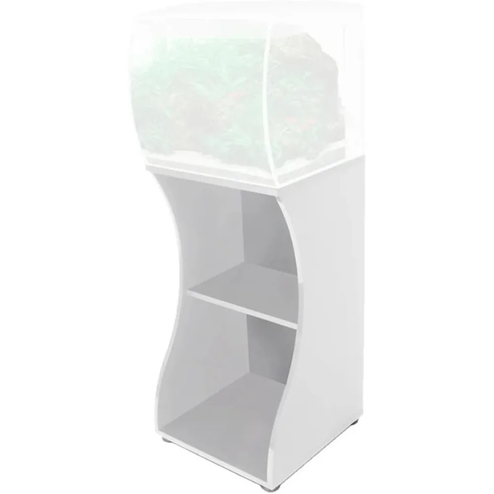 حامل حوض السمك HOME/White 15 - حامل خزان الأسماك لخزانات جالون أمريكية سعة 57 لترًا أو 15 بوصة - 16.3 بوصة × 14.4 بوصة × 29.5 بوصة، متين وقوي. أصلي #2